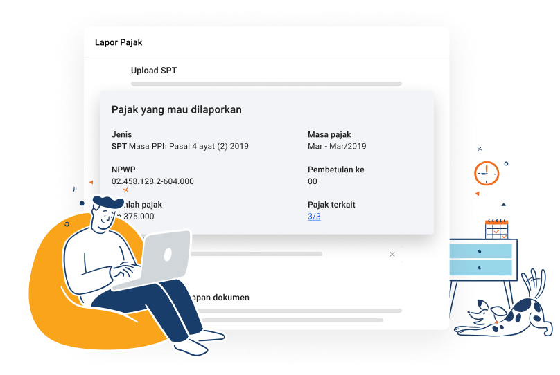 fitur lapor pajak dari aplikasi pajak online Klikpajak