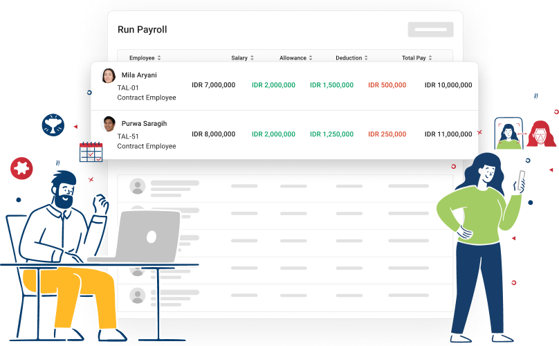sistem payroll di software HR Talenta