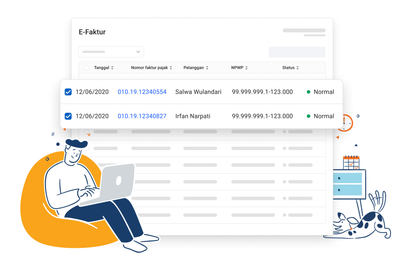 fitur efaktur pada aplikasi pajak online Klikpajak