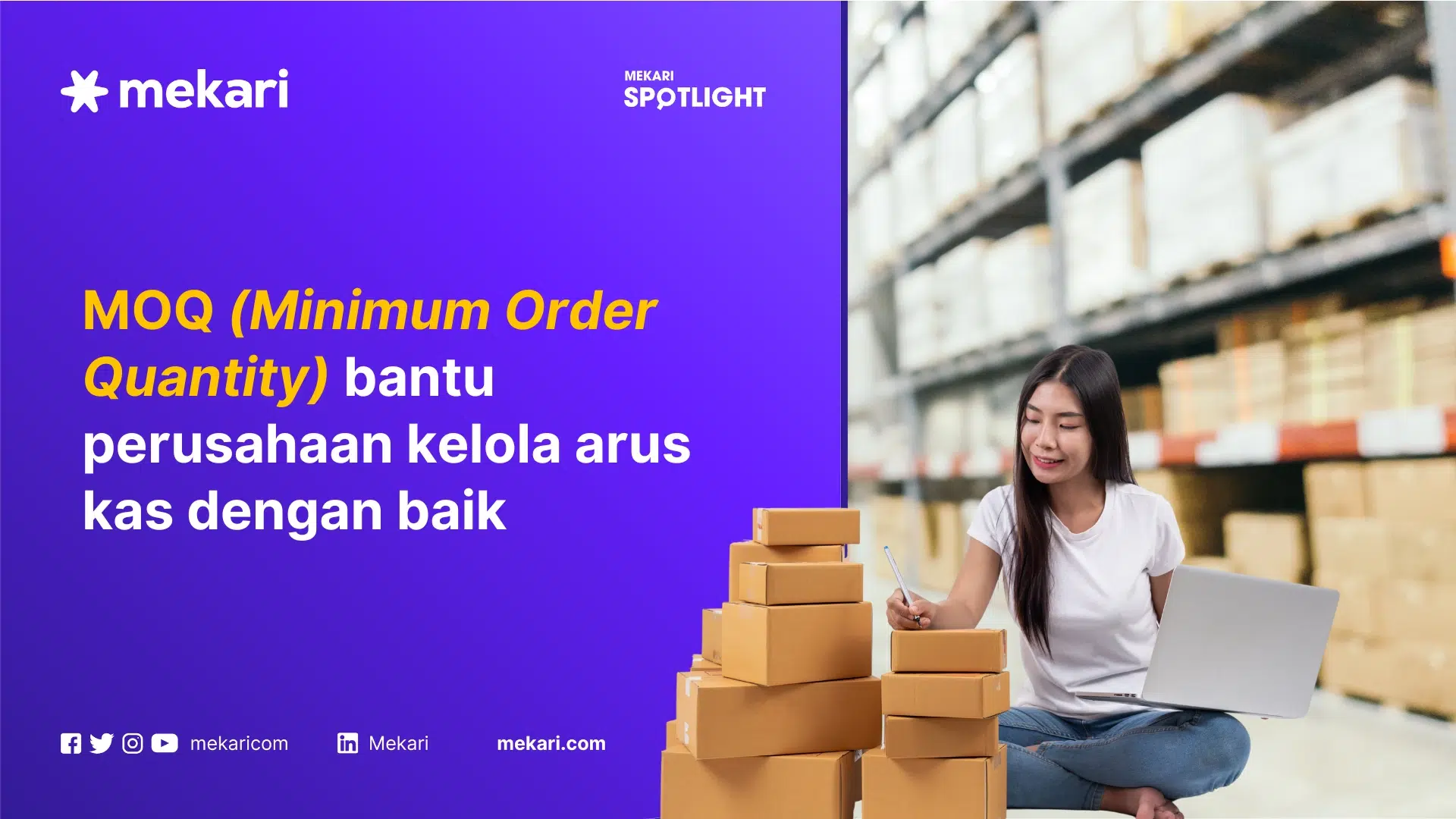 Ilustrasi orang mengelola order berdasarkan minimum order quantity