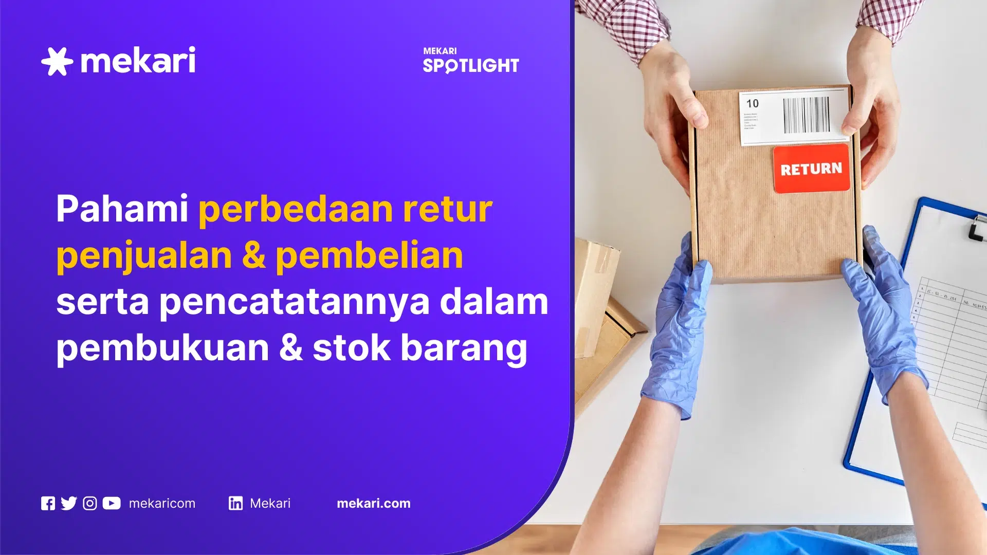 Ilustrasi contoh orang melakukan retur penjualan & pembelian