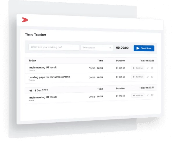 aplikasi time tracker talenta