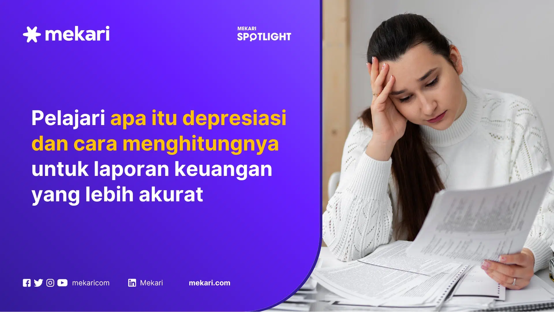 Seorang akuntan sedang menyusun laporan atas depresiasi aset