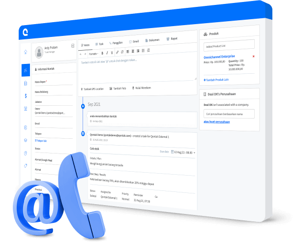 aplikasi customer service Mekari Qontak