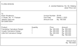 7 Contoh Invoice Jasa Pembayaran, Penjualan dan Tagihan