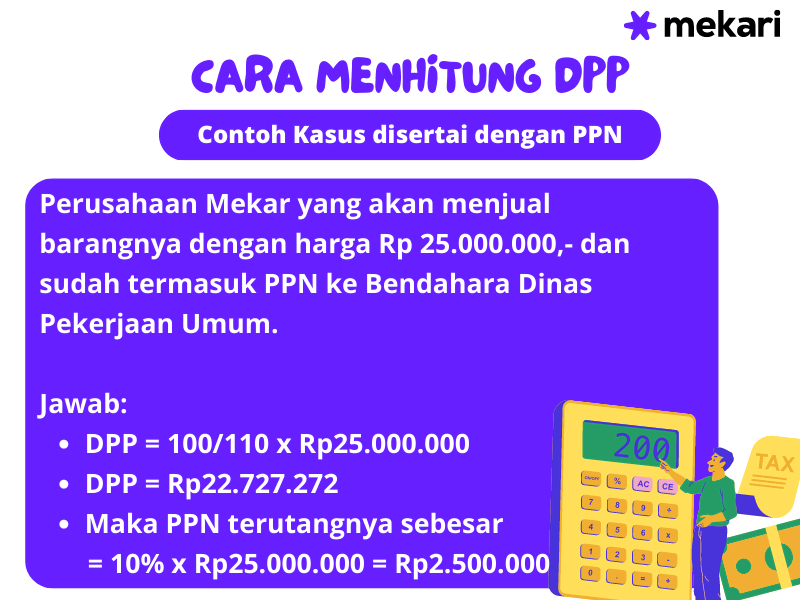 cara menghitung dpp disertai dengan PPN