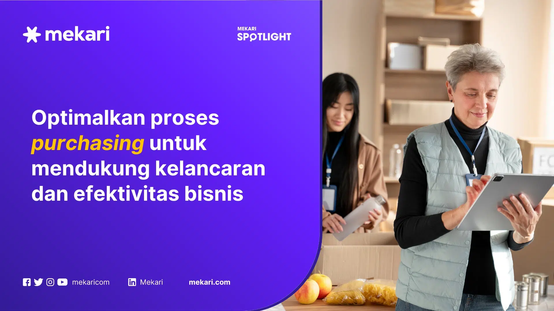 Karyawan sedang melakukan proses purchasing. Purchasing adalah proses operasional penting bagi perusahaan.