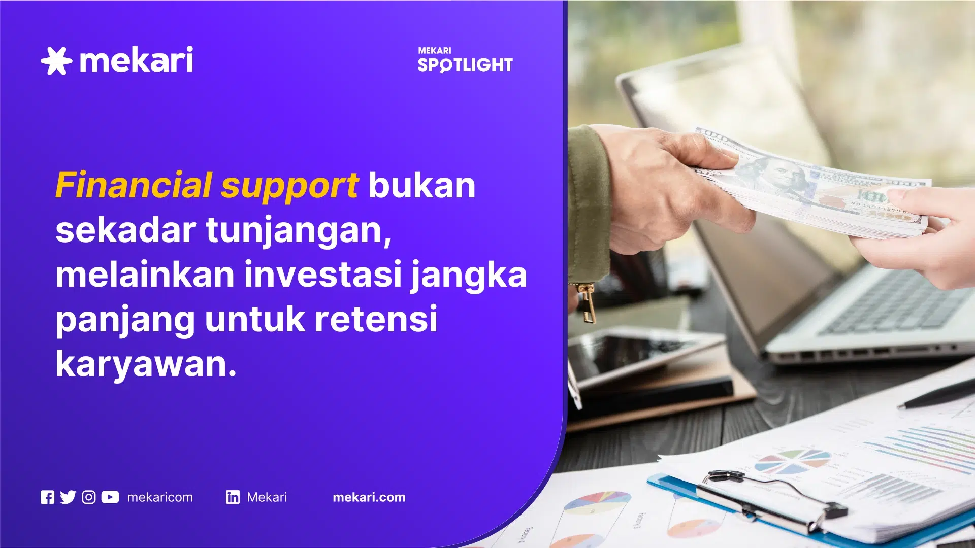 Financial Support dapat meningkatkan produktivitas karyawan