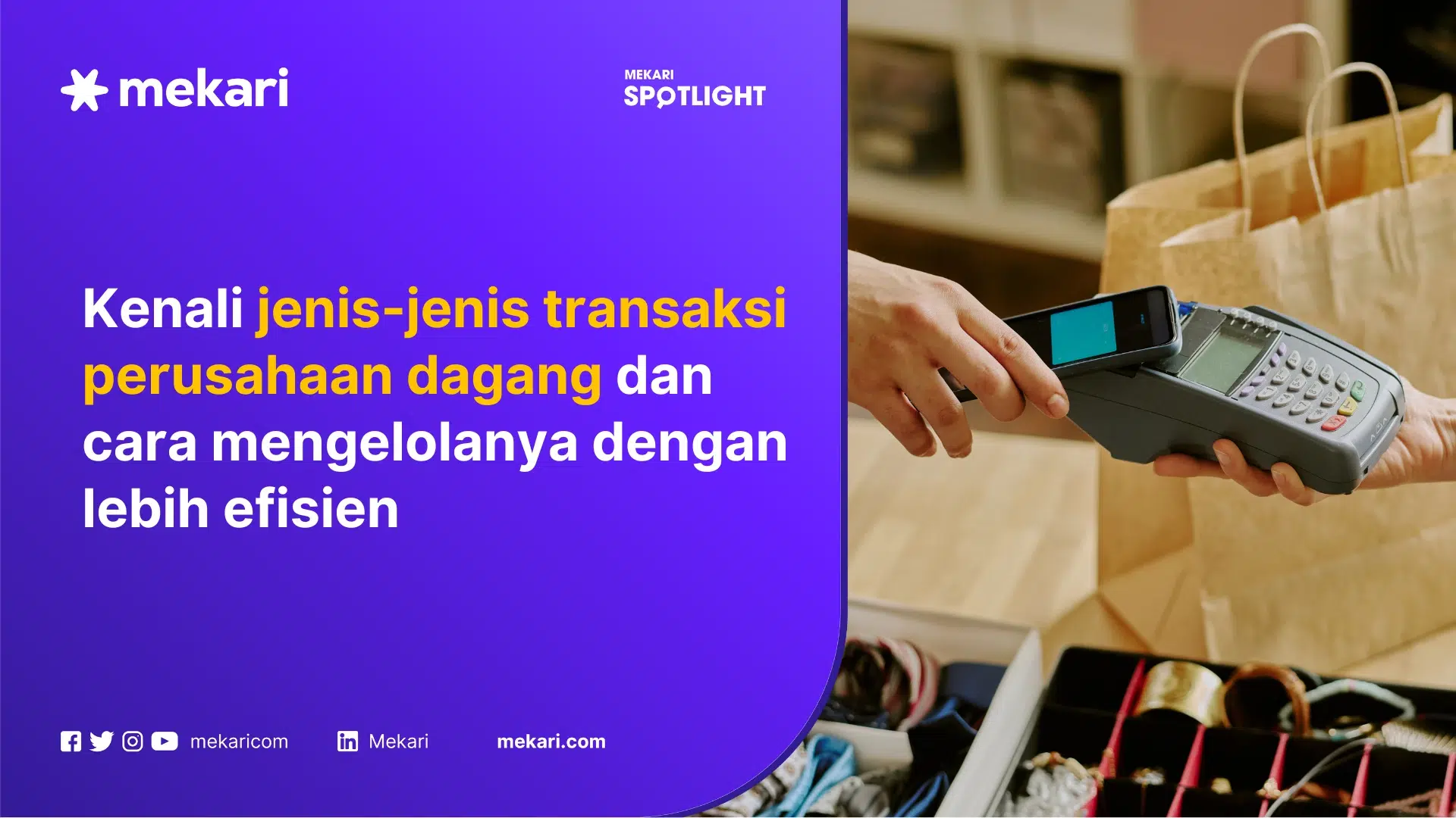 Contoh transaksi dalam perusahaan dagang
