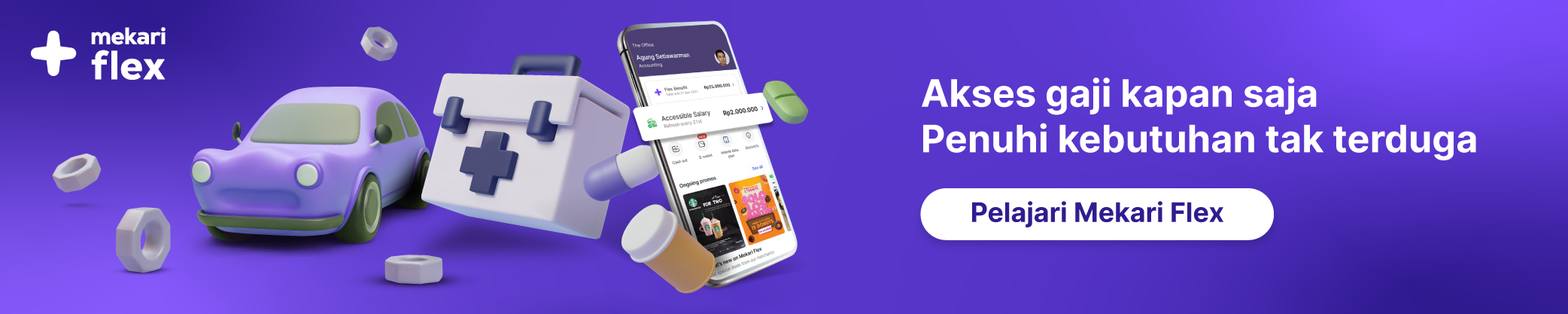 akses gaji kapan saja dan di mana saja dengan mekari flex
