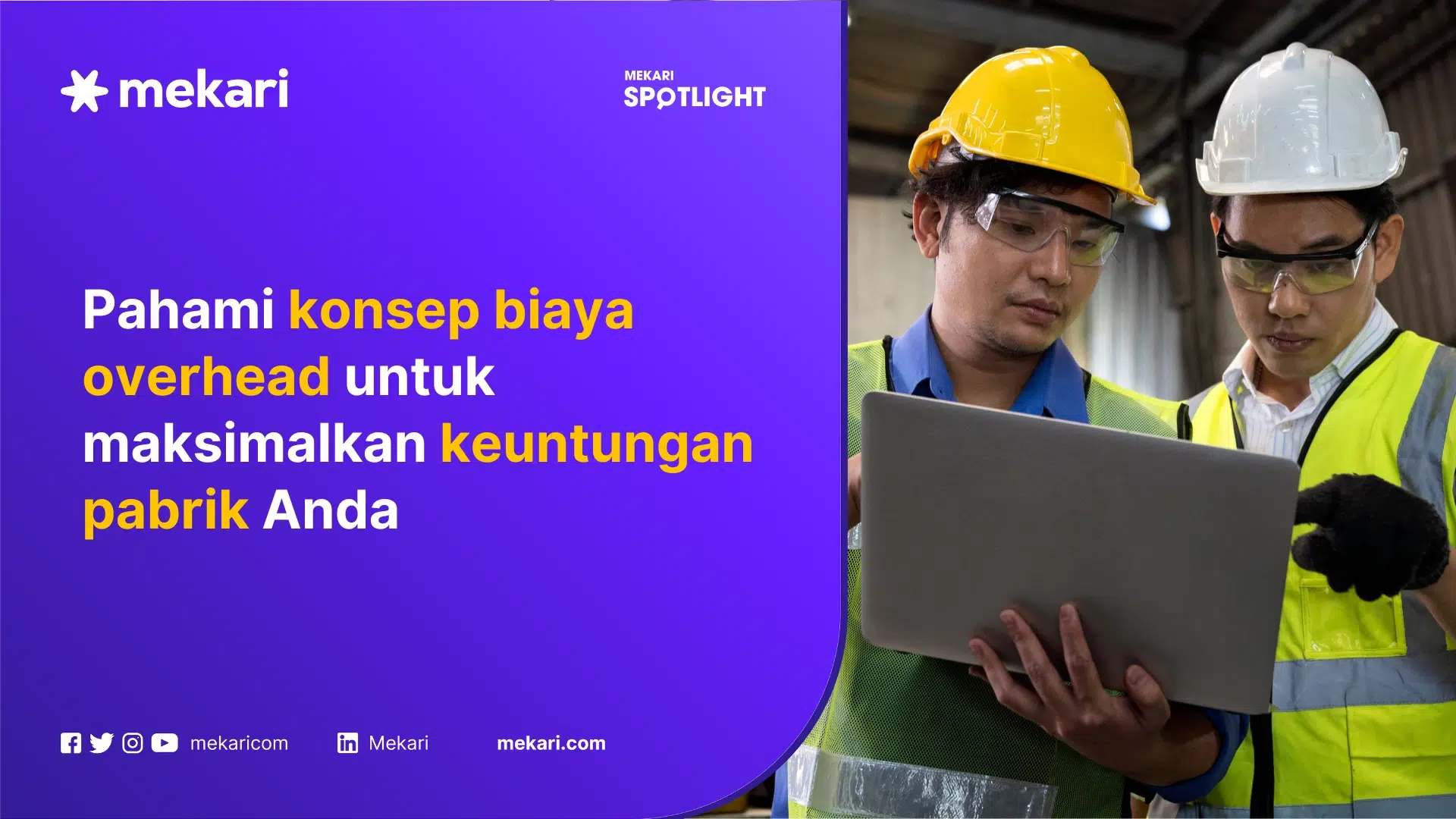 Pekerja pabrik menghitung biaya produksi