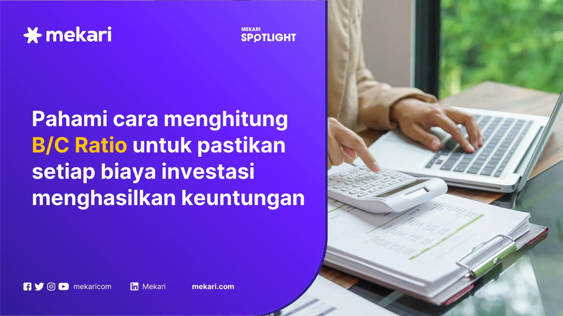 contoh perhitungan benefit cost ratio