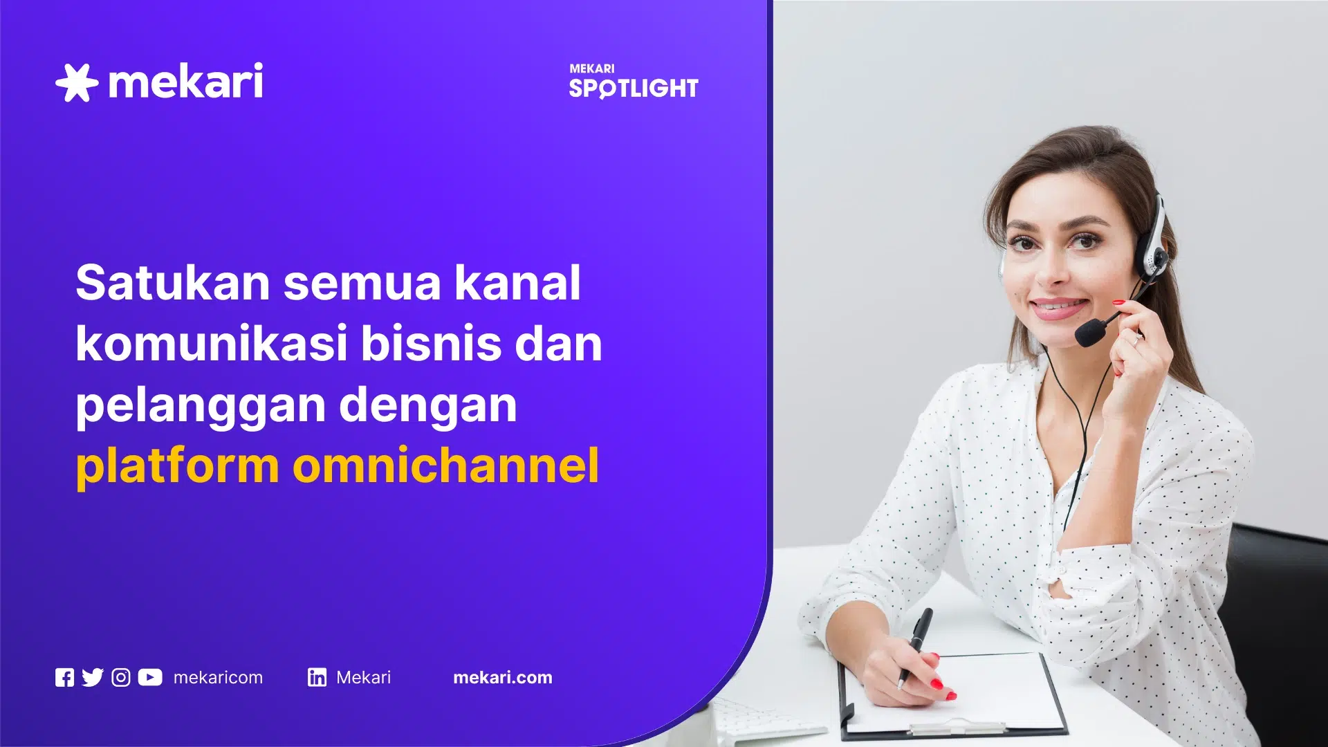 Ilustrasi Customer Service yang pekerjaannya akan lebih efisien dengan Platform Omnichannel