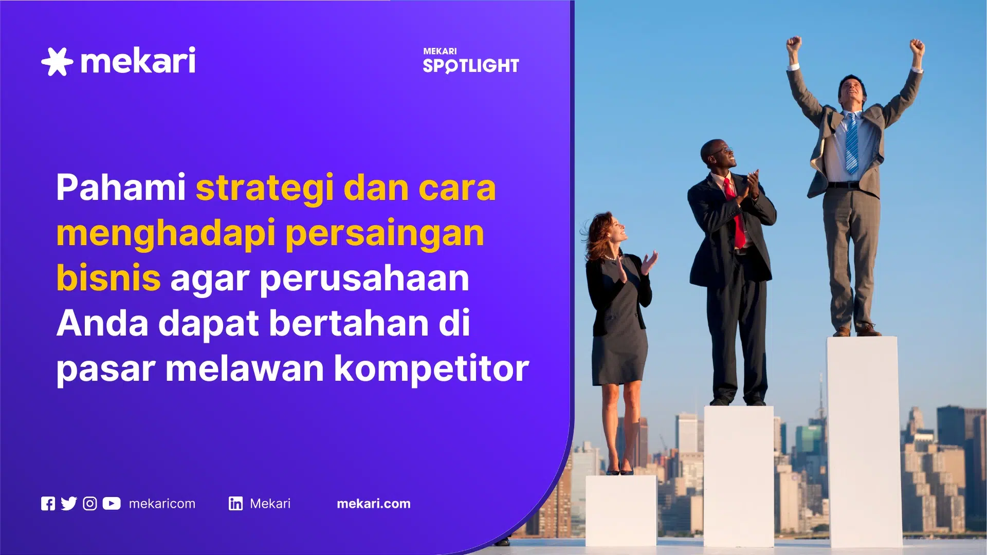 Pelaku usaha yang sukses karena memahami cara menghadapi persaingan bisnis
