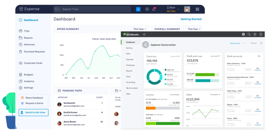 Aplikasi manajemen pengeluaran dari QuickBooks