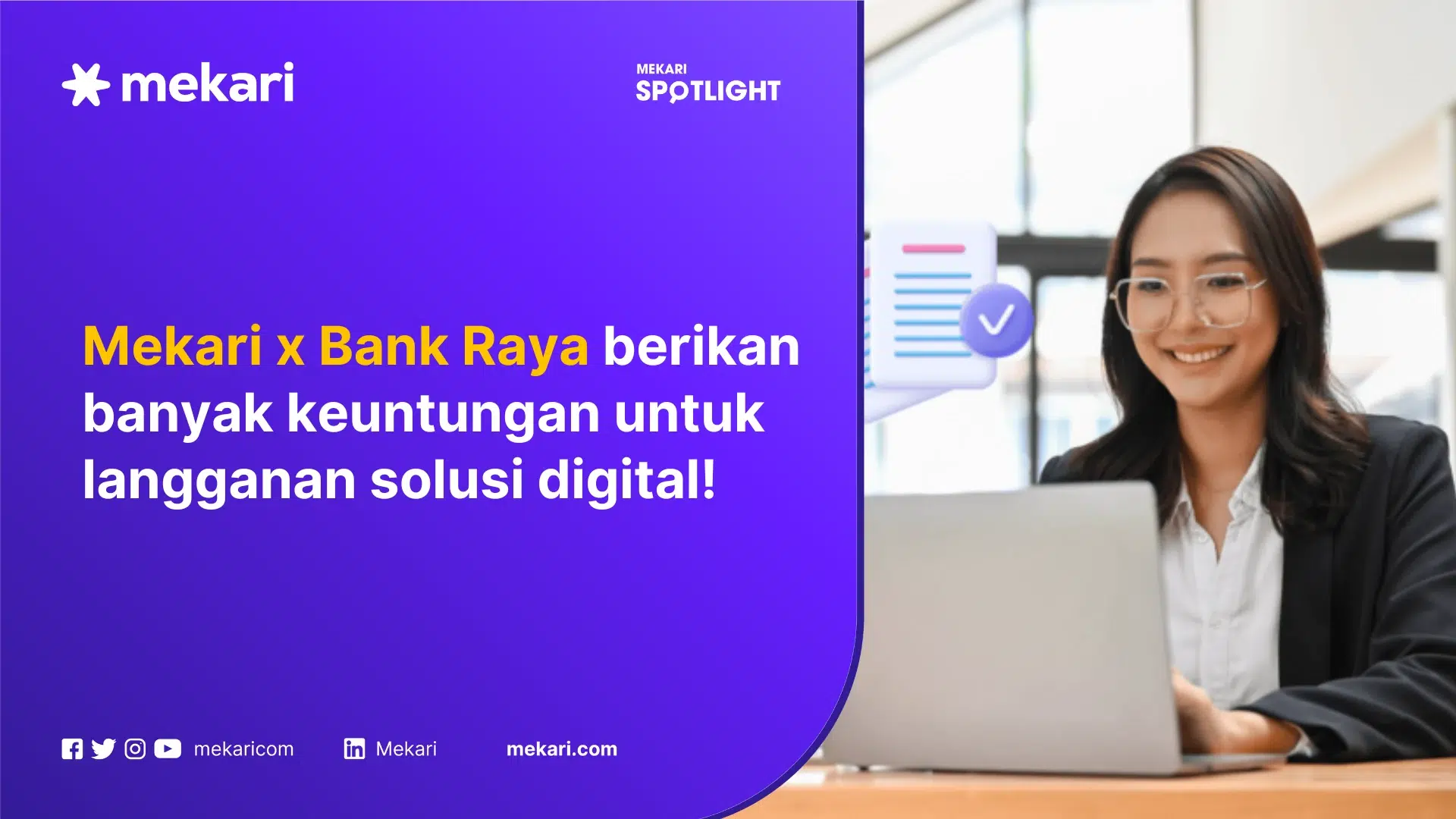 kolaborasi mekari dan bank raya