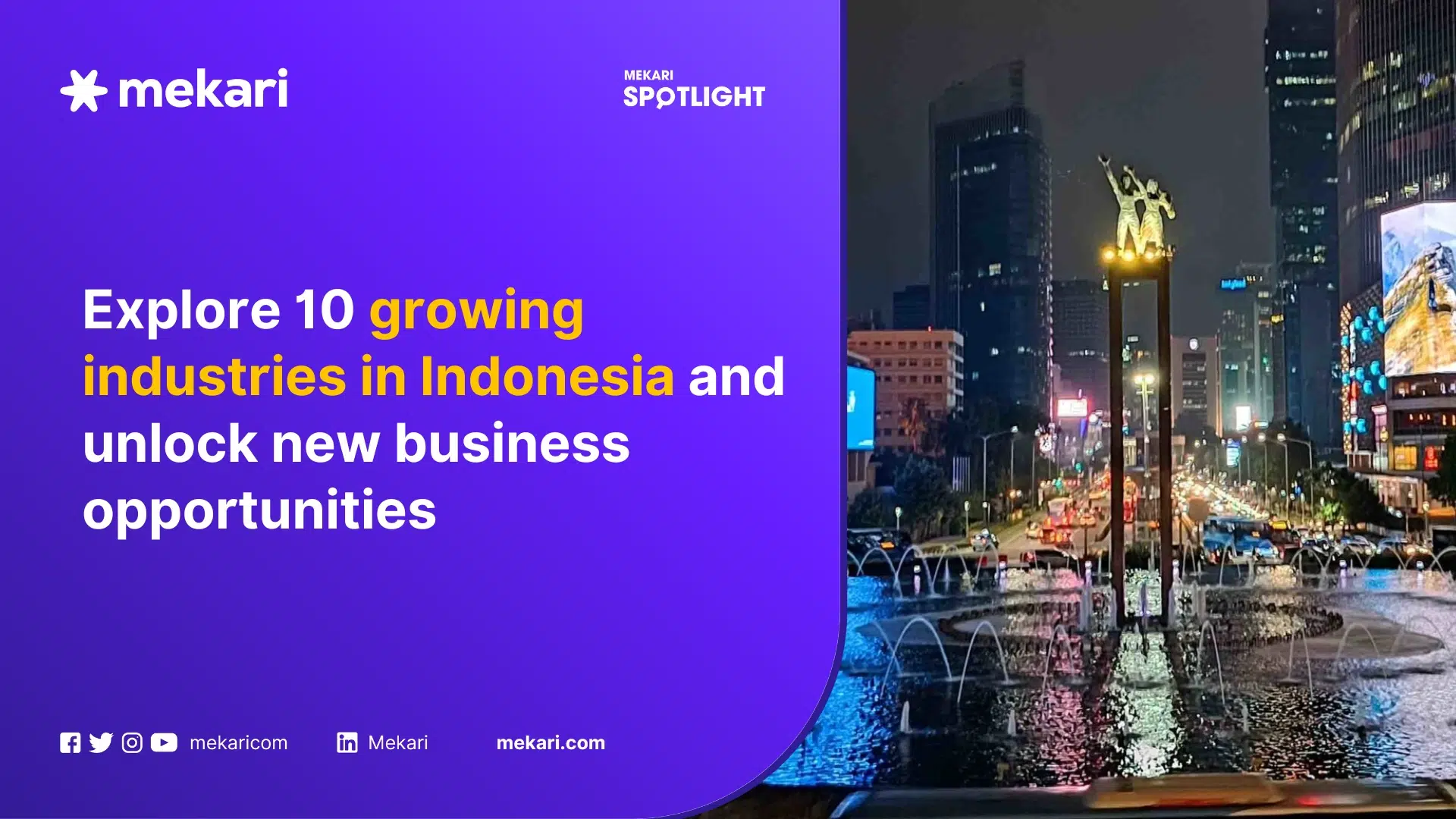 Jakarta, the center of business and growing industries in Indonesia