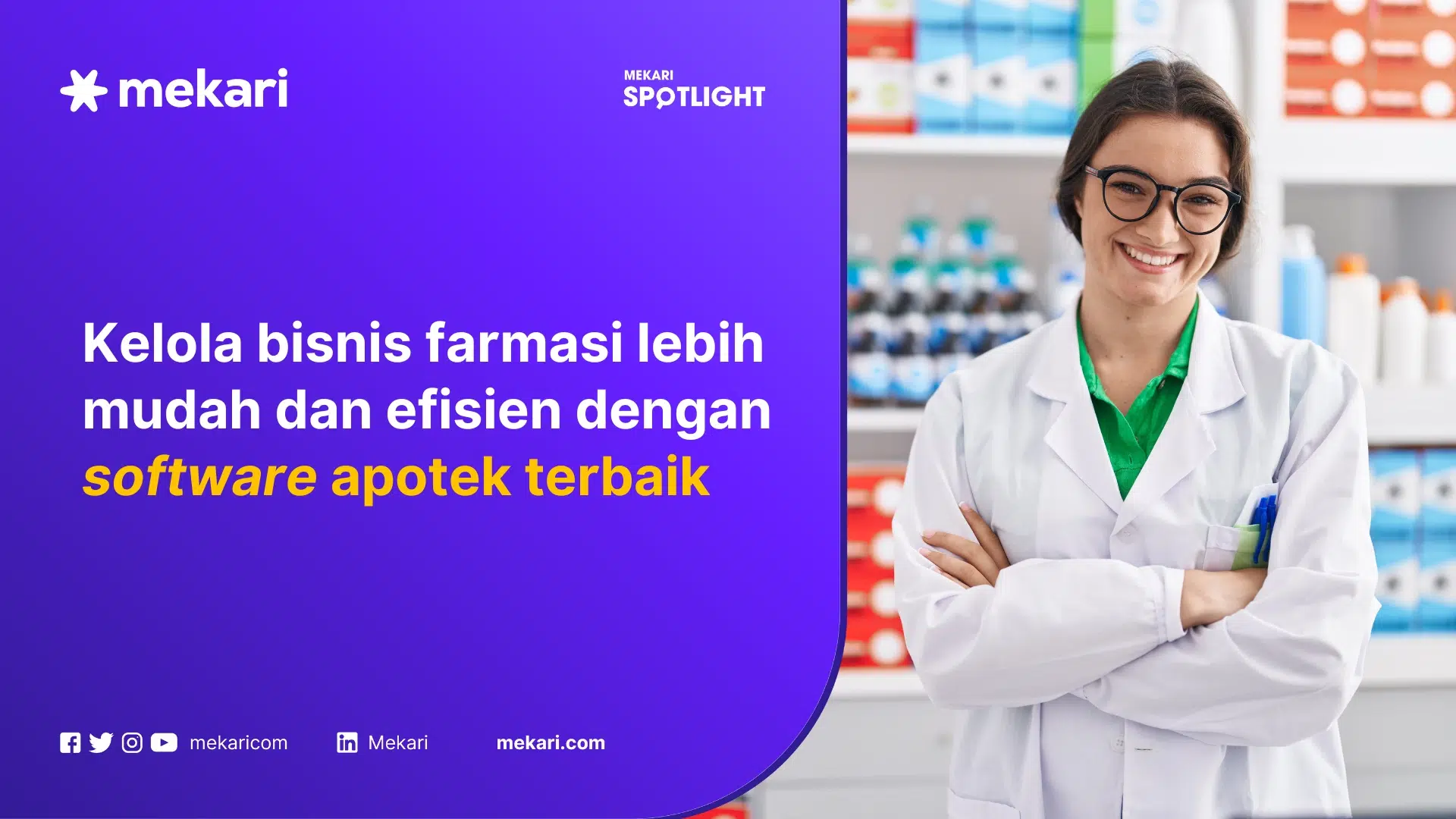 Apoteker yang pekerjaannya dapat lebih mudah dengan software apotek terbaik