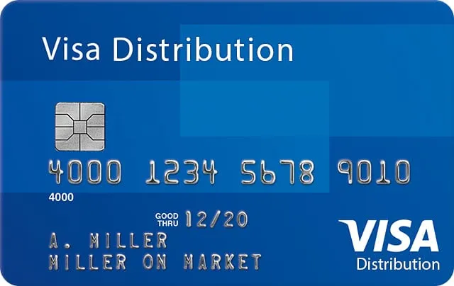visa distribution card