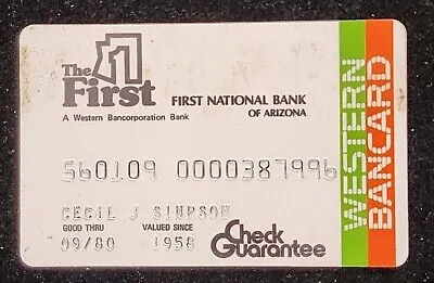 contoh check guarantee card