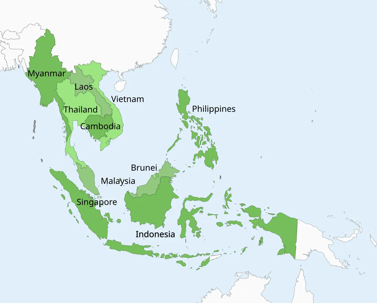 indonesia location in southeast asia