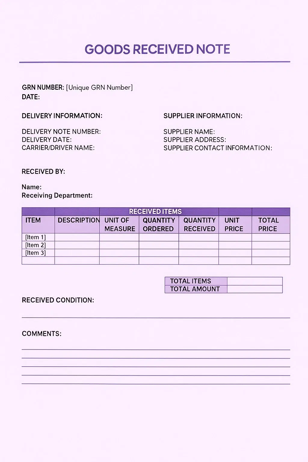 goods receipt note