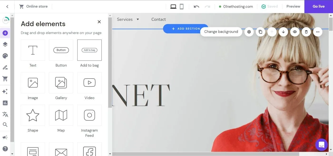 hostinger website builder