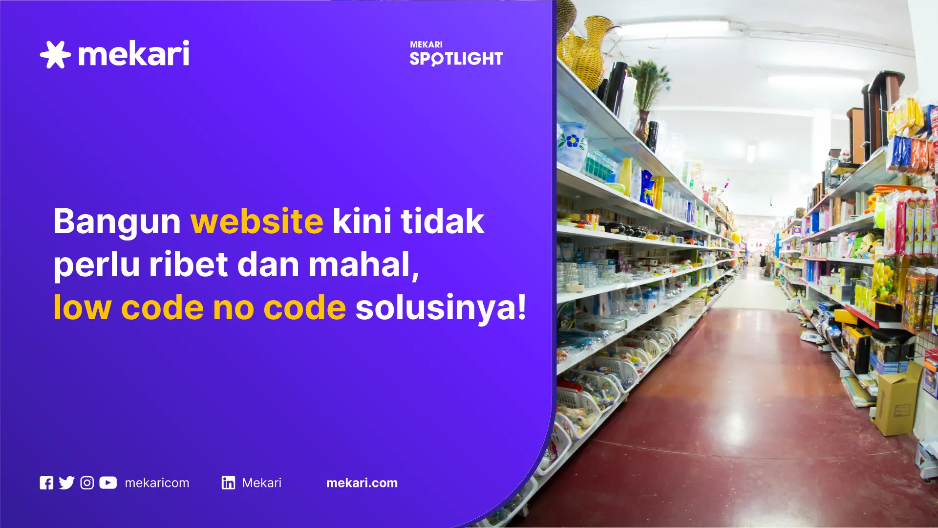 Low-code no-code retail
