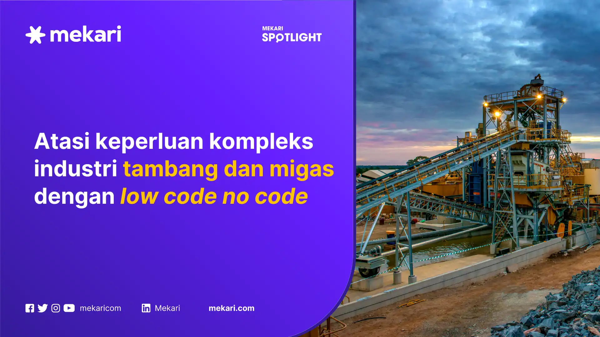 software tambang low code no code