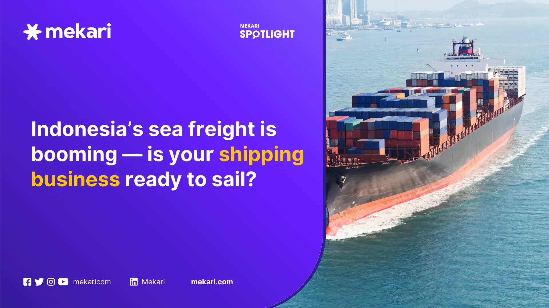 how to start a shipping company in indonesia