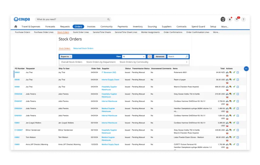 coupa procurement