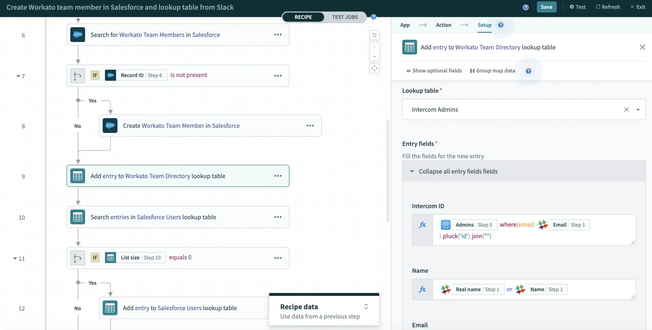 workato no code workflow