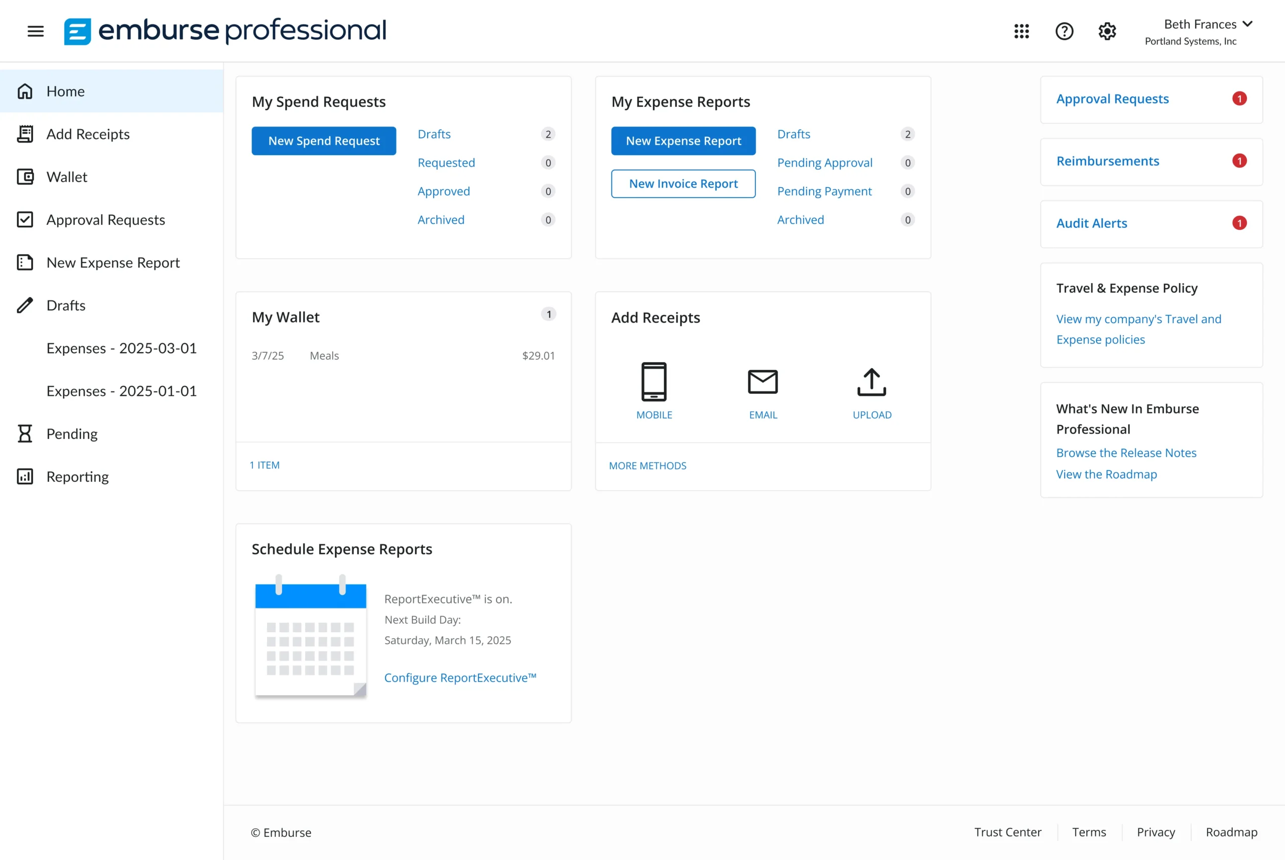 Emburse Professional expense management