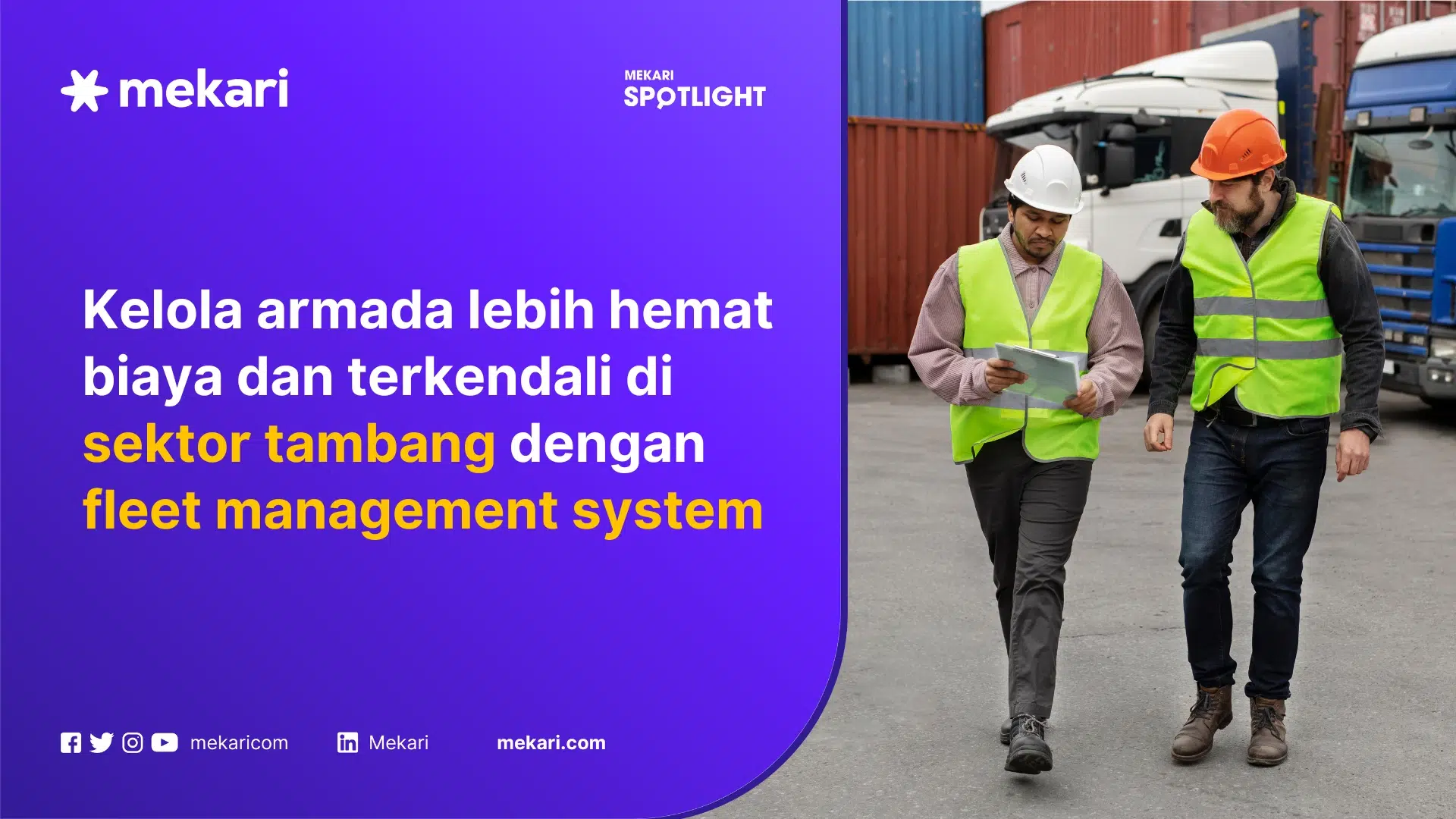 Ilustrasi Fleet Management System Tambang