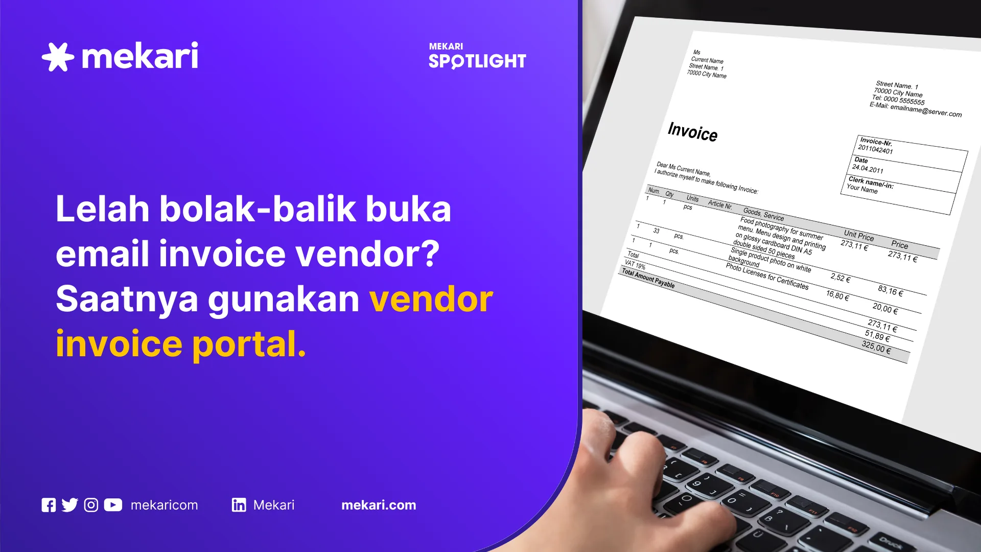 mekari officeless vendor invoice portal featured image