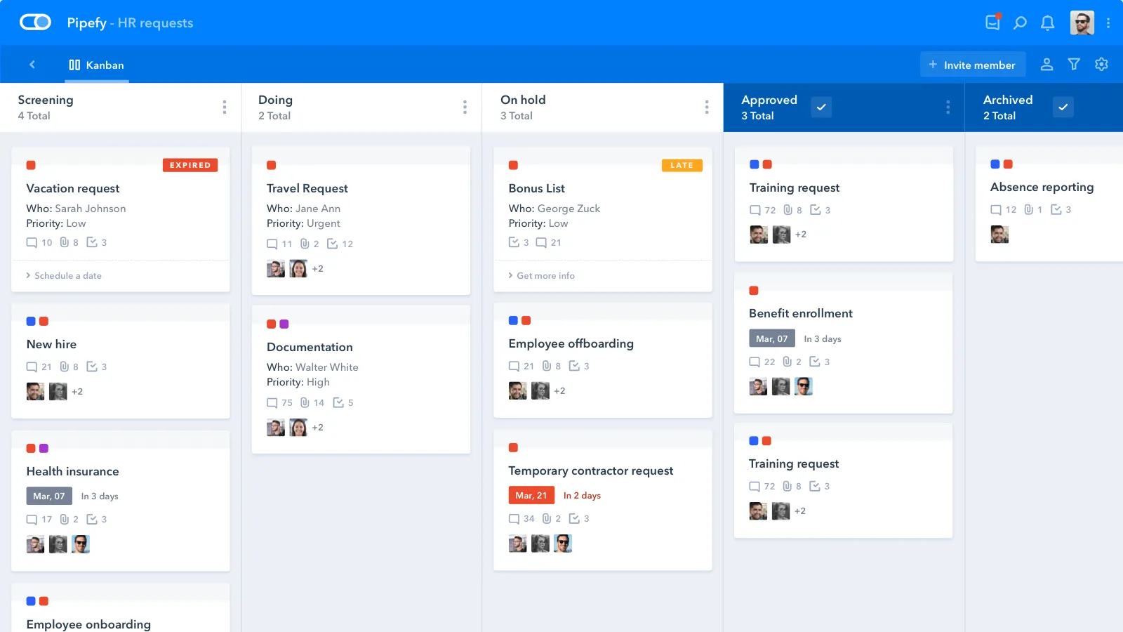 pipefy no code workflow