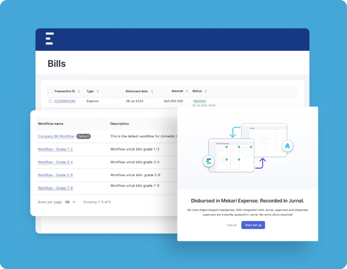 mekari expense bills
