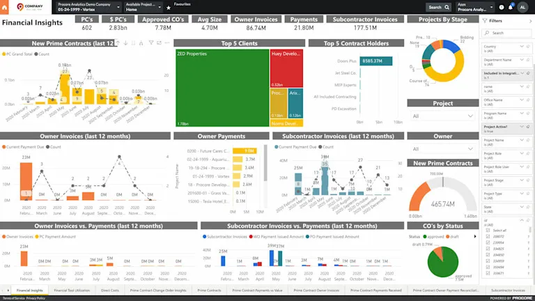 Procore comprehensive construction management software
