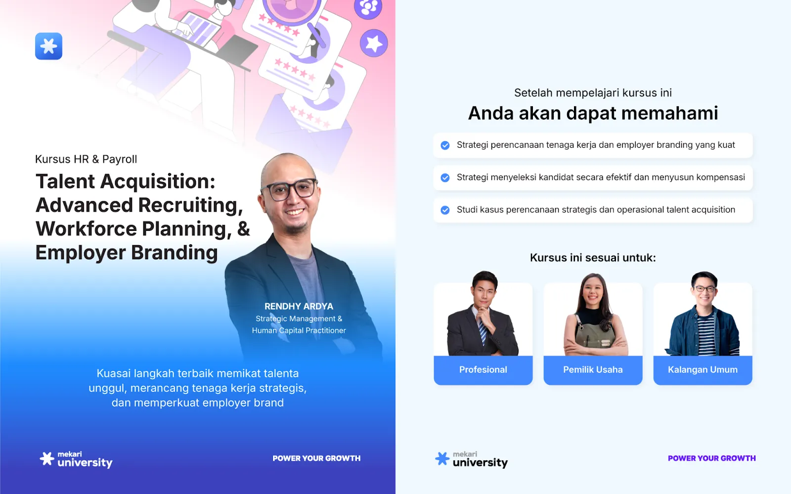 kursus Talent Acquisition: Advanced Recruiting, Workforce Planning, & Employer Branding di Mekari University