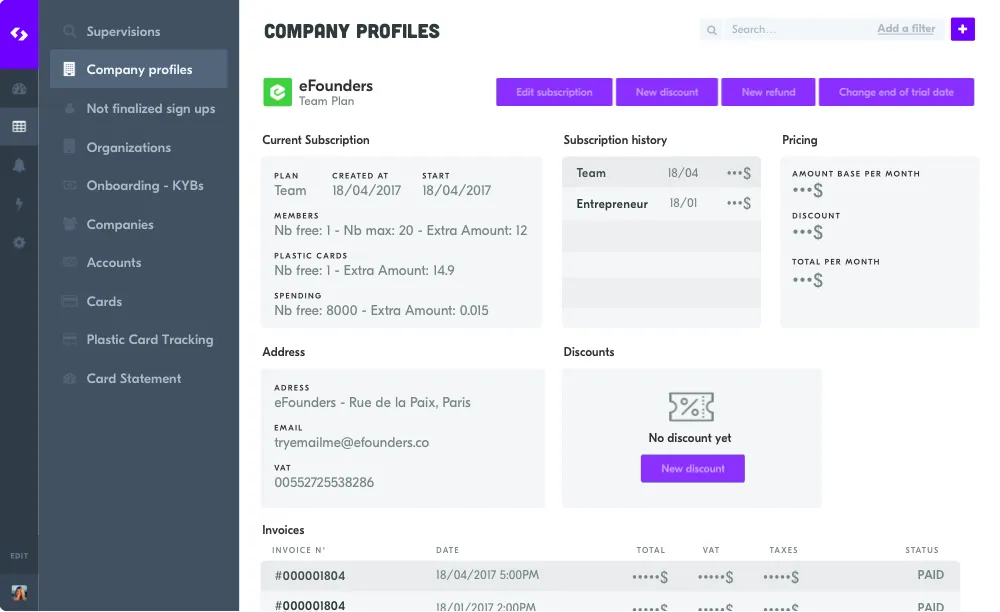 spendesk dashboard