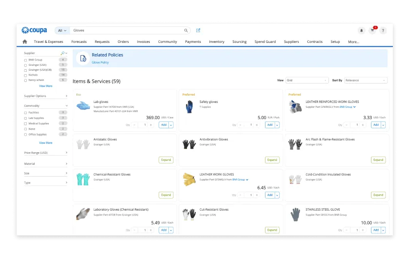 coupa procurement