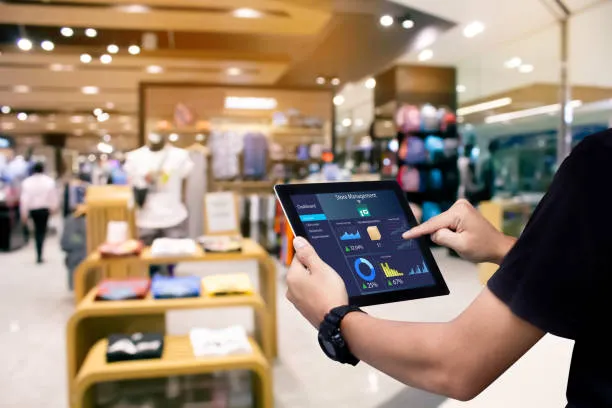 visualisasi retail management system