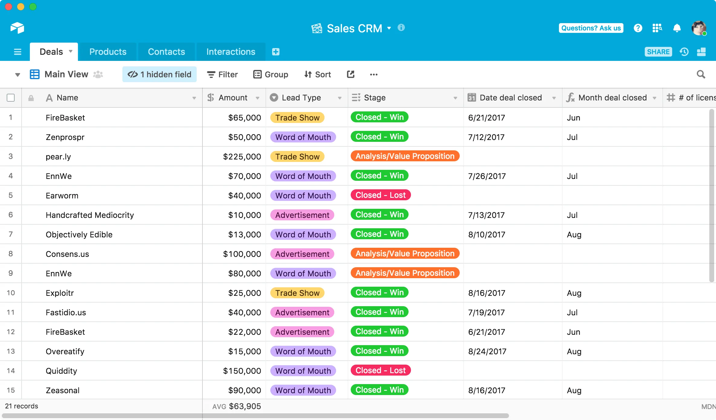 firebase database