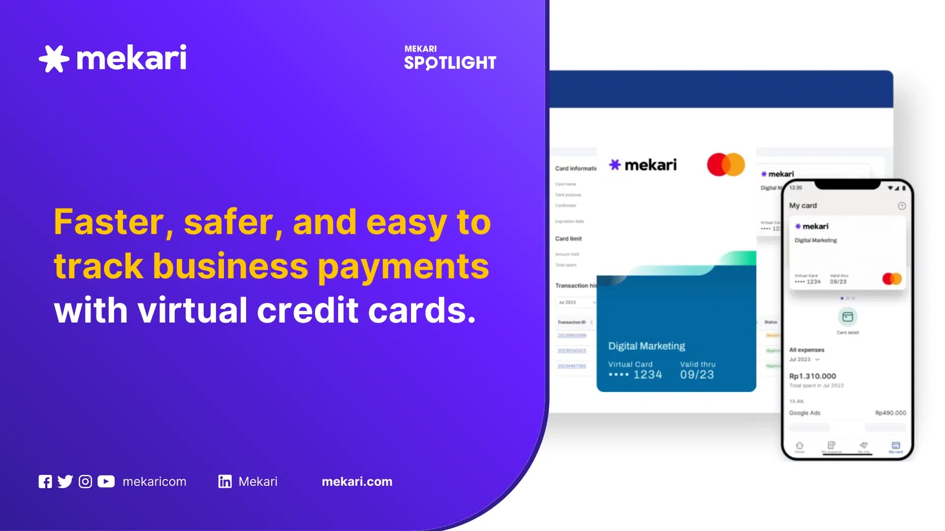 mekari expense virtual credit card payments for business featured image