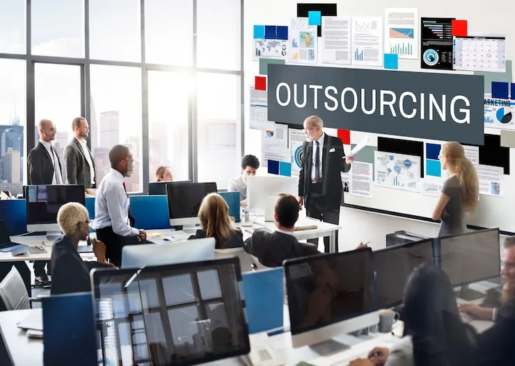 visualisasi perusahaan outsourcing