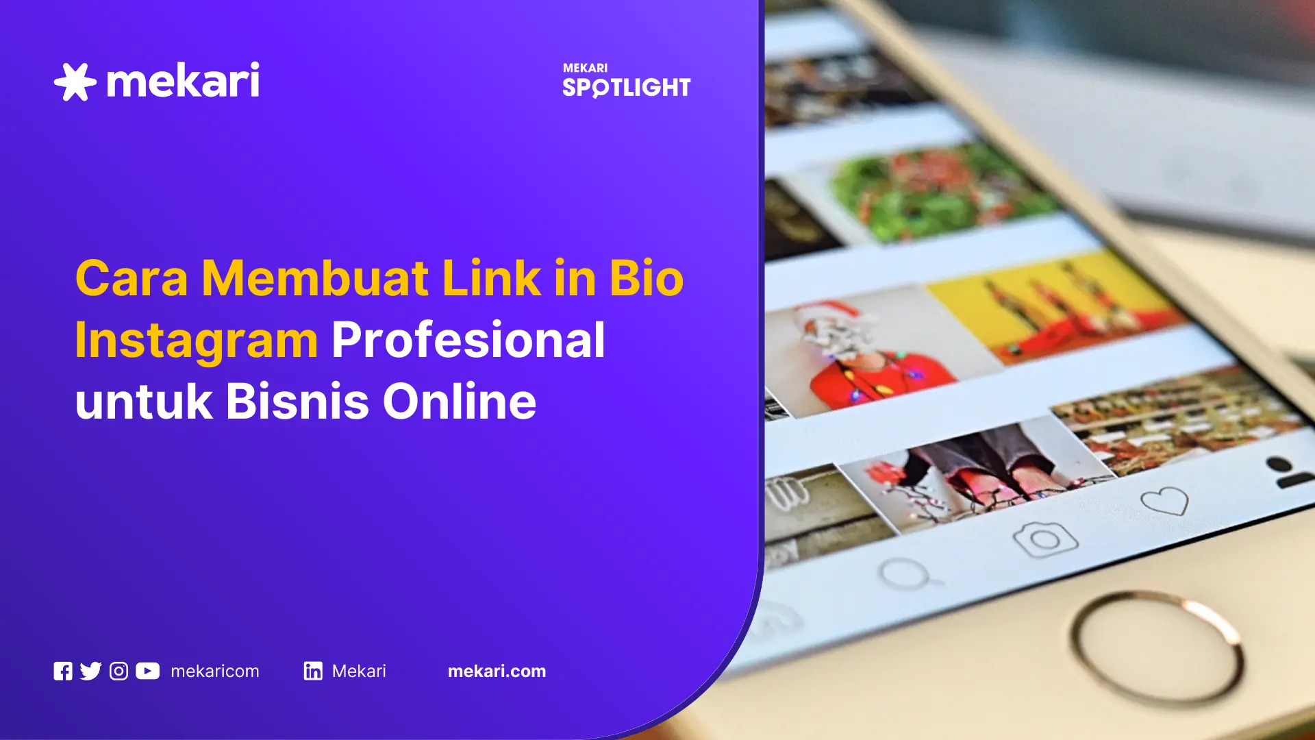 cara membuat link instagram