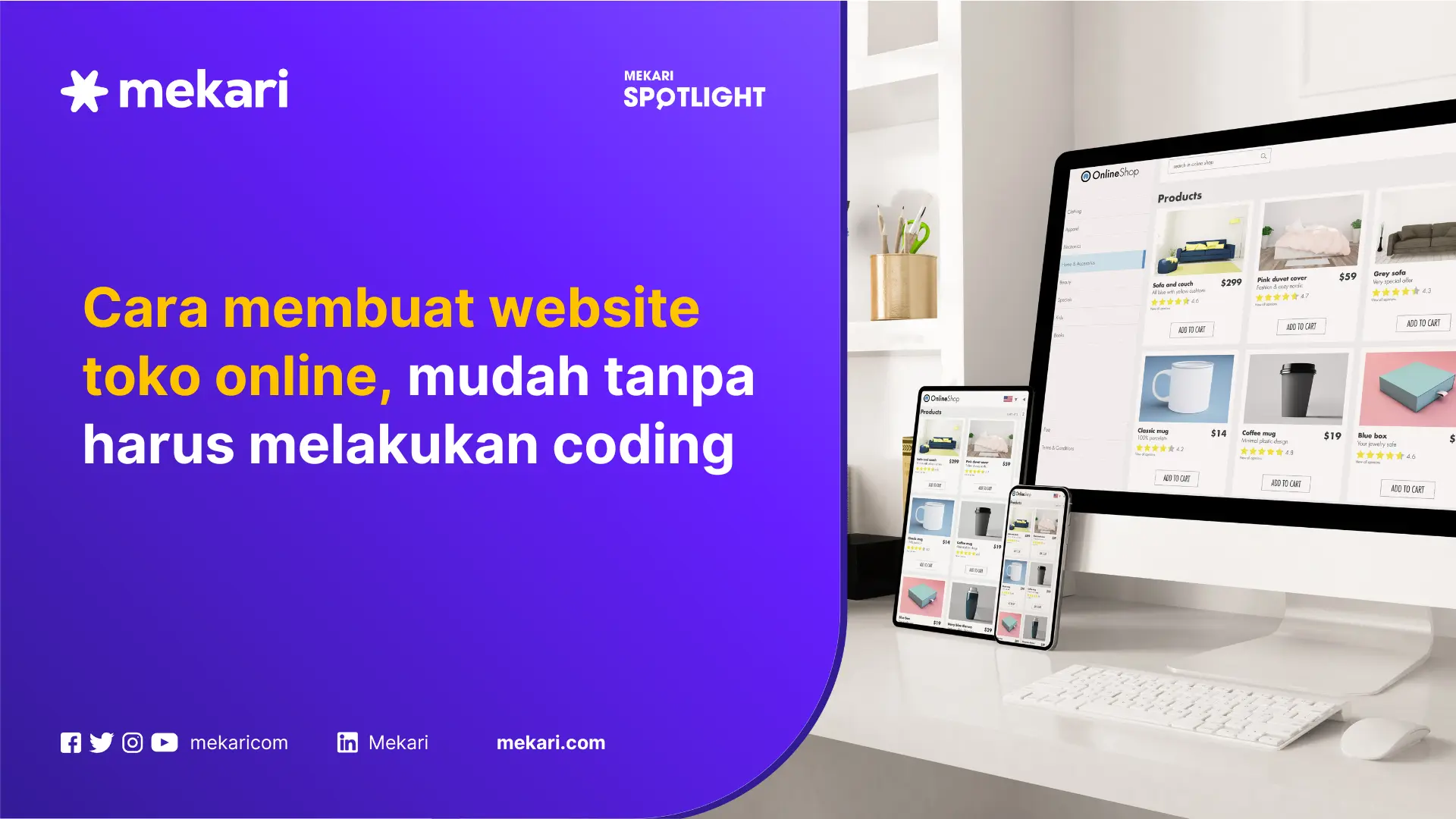 cara membuat website toko online