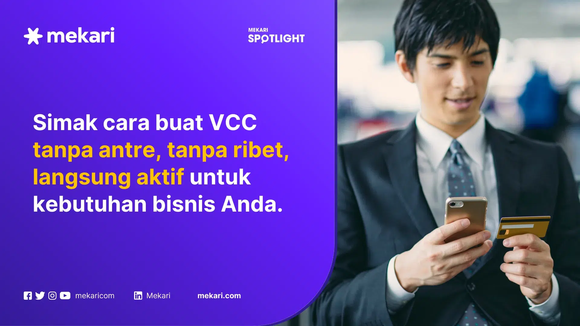 mekari expense cara membuat kartu kredit virtual featured image