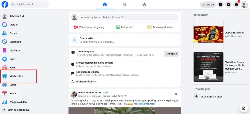 marketplace facebook