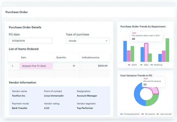 kissflow purchase order